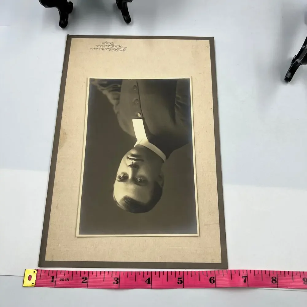 Antique 1800's Mounted Card Stock Photographs Suited Business Men & Priest